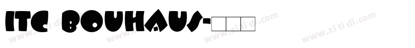 ITC Bouhaus字体转换